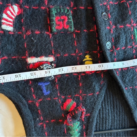 Vintage Cambridge Dry Goods Black Wool Vest - Picture 5 of 6